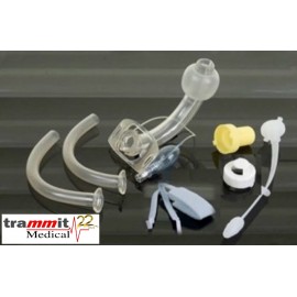 Conjunto de Cânula para traqueostomia com Balão, com Sub-cânula e Acessórios