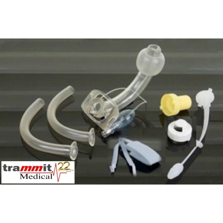 Conjunto de Cânula para traqueostomia com Balão, com Sub-cânula e Acessórios